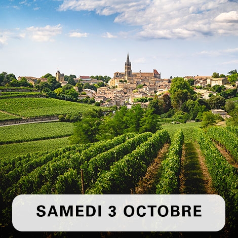 Journée visite et dégustation à Saint-Émilion / 3 octobre 2026