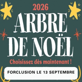 Commandes cadeaux de Noël 2026